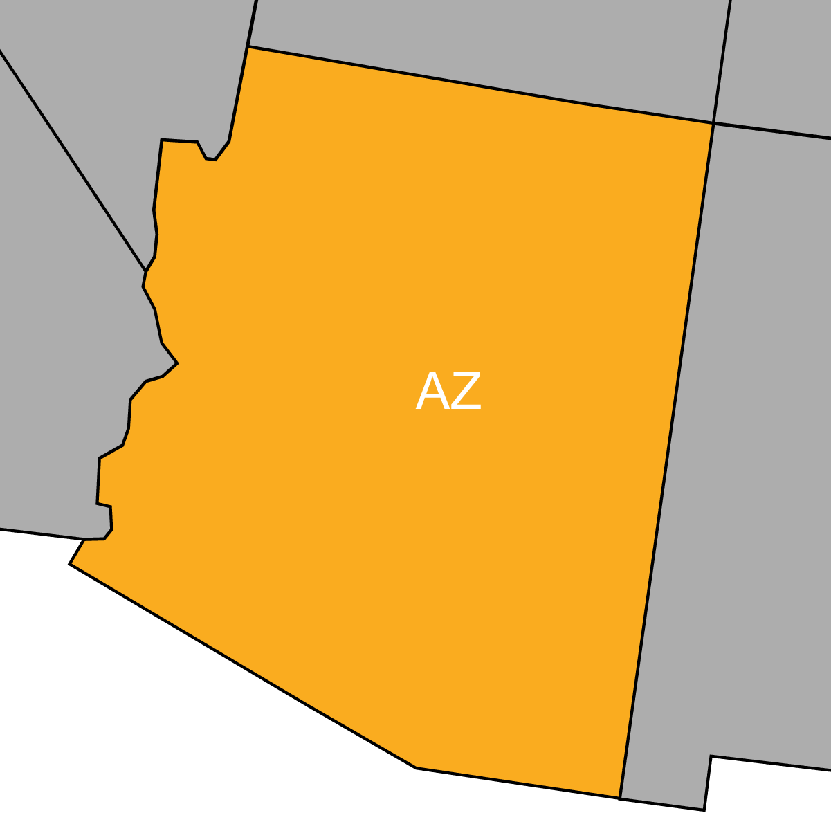 Arizona state map